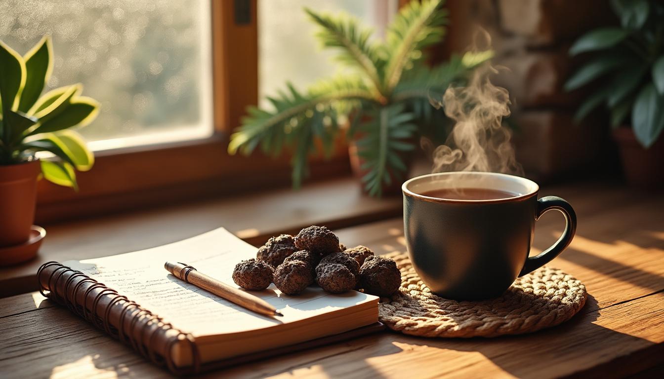 découvrez mon journal de 30 jours avec le chaga, une cure naturelle pour booster votre immunité au quotidien.