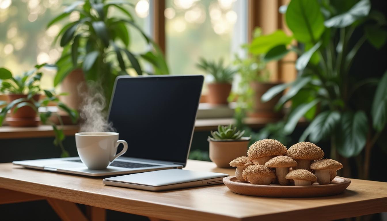 découvrez comment les champignons adaptogènes peuvent améliorer votre concentration et votre productivité en télétravail, pour rester efficace tout en travaillant chez vous.