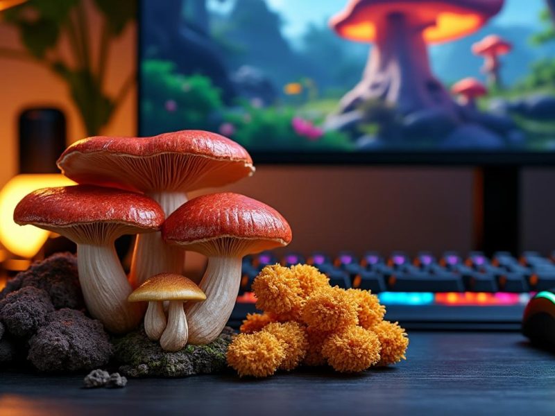 Champignons adaptogènes pour les gamers
