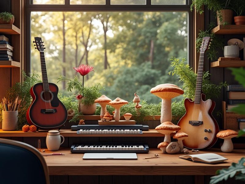Champignons adaptogènes pour musiciens et créatifs