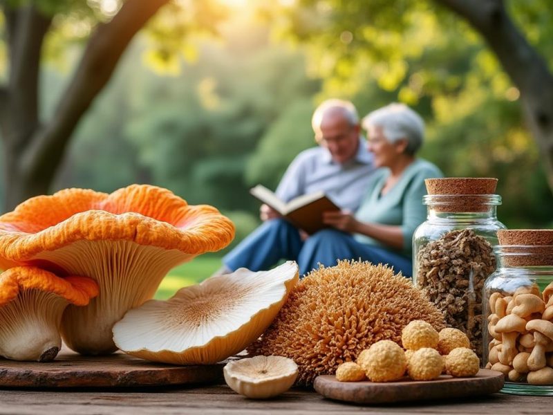 Champignons adaptogènes pour seniors : mémoire et vitalité