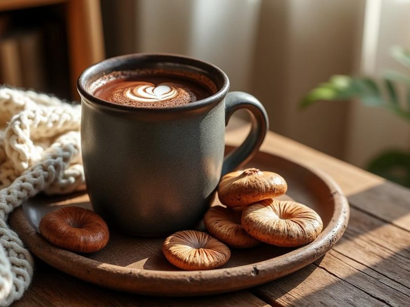 Chocolat chaud au Reishi : douceur et détente