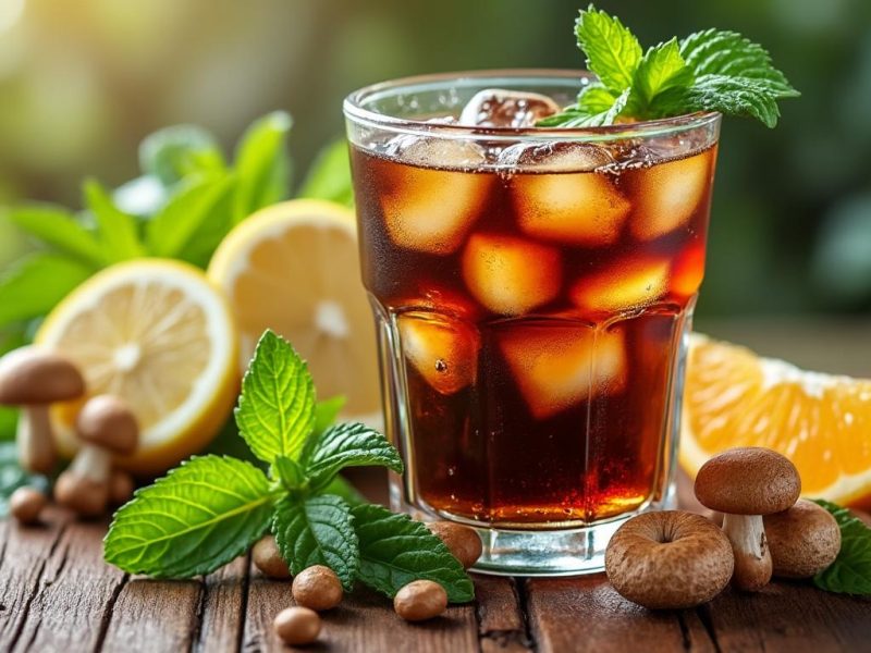 Cold brew aux champignons : version été rafraîchissante