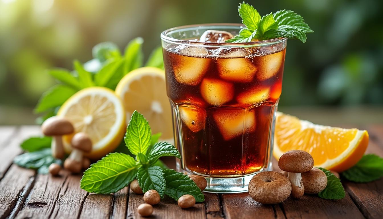 découvrez notre cold brew aux champignons, une boisson estivale rafraîchissante et originale pour profiter pleinement de l'été.