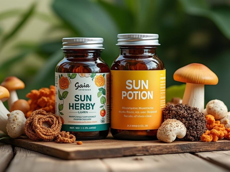 Gaia herbs vs sun potion : quel champignon adaptogène offre le meilleur rapport qualité-prix