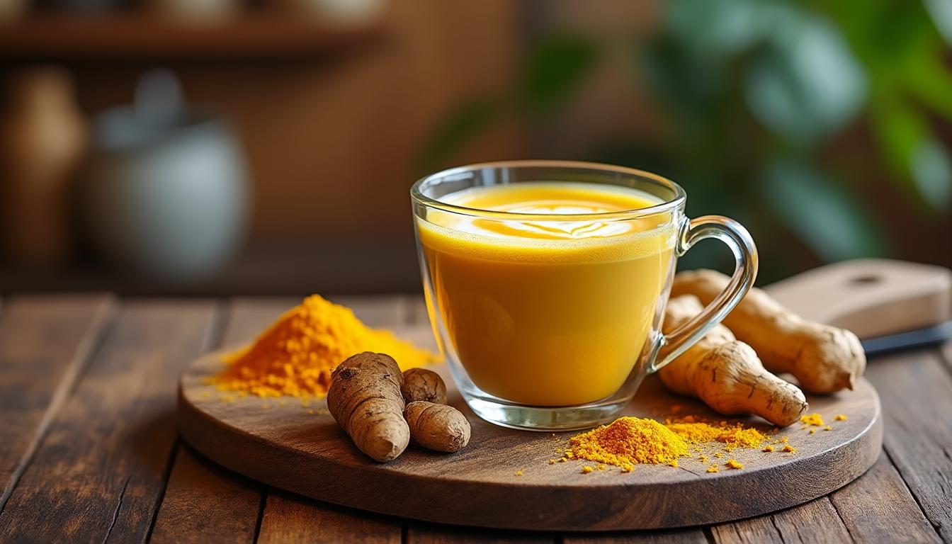 découvrez notre recette de golden latte au curcuma et champignons, une boisson saine et réconfortante alliant les bienfaits du curcuma et des champignons pour votre bien-être.