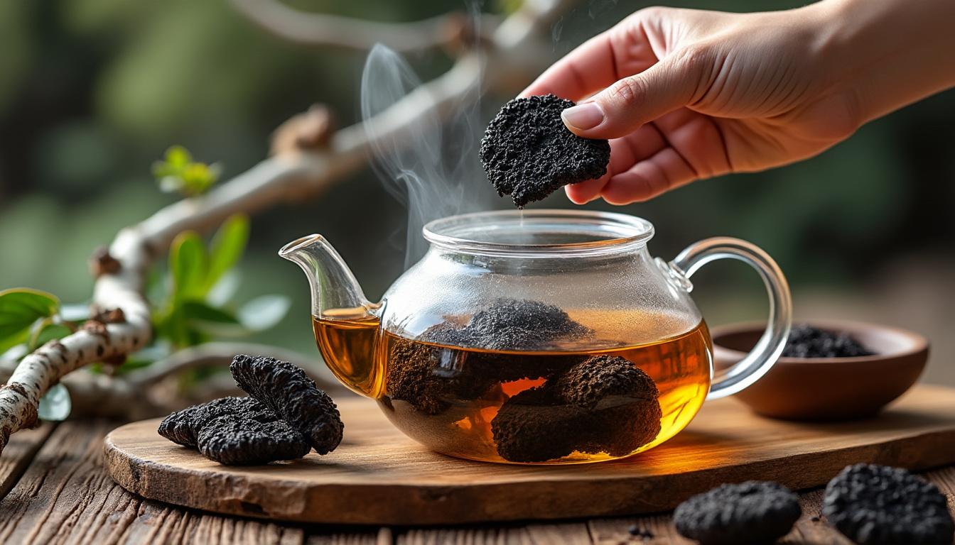 découvrez l'infusion chaga, une préparation traditionnelle aux multiples bienfaits pour votre santé et votre bien-être. apprenez comment préparer cette boisson naturelle riche en antioxydants.