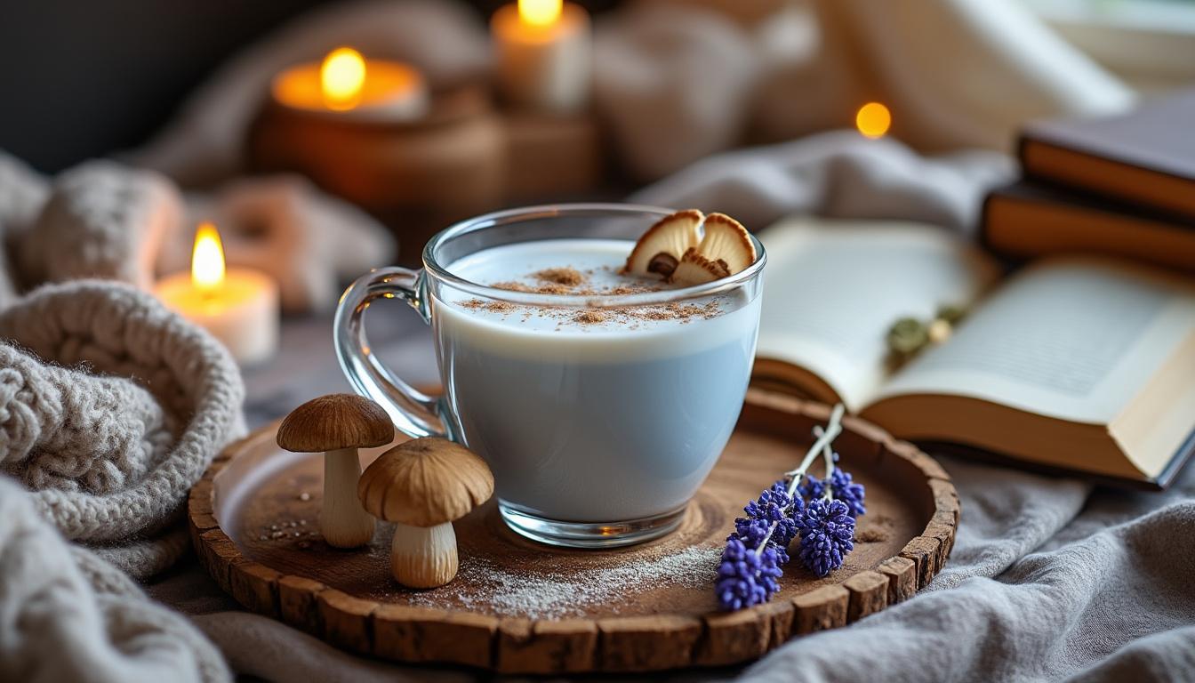 découvrez le rituel apaisant du moon milk aux champignons, une boisson naturelle idéale pour favoriser un sommeil réparateur et un moment de détente avant le coucher.