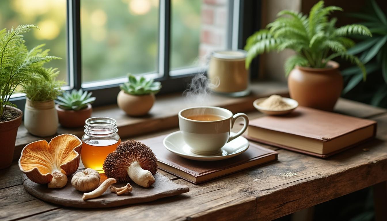 découvrez comment créer votre rituel bien-être personnalisé avec des routines aux champignons adaptogènes pour améliorer votre équilibre naturel et votre vitalité au quotidien.
